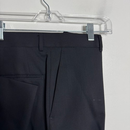 Perry Ellis Portfolio Men's 38S Black Wool Two-Piece Suit 30W Pants Solid - Picture 5 of 15