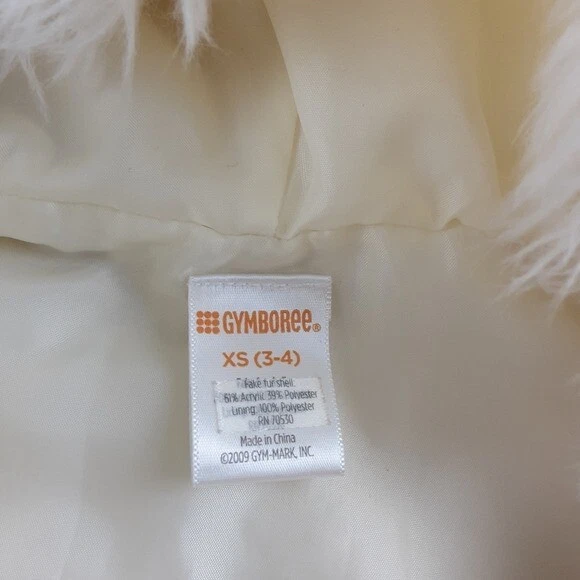 Niñas Talla 3 J. Chaleco y chaqueta de piel sintética con cremallera Crewcuts & Gymboree 2 piezas Lote Foto 4 de 4