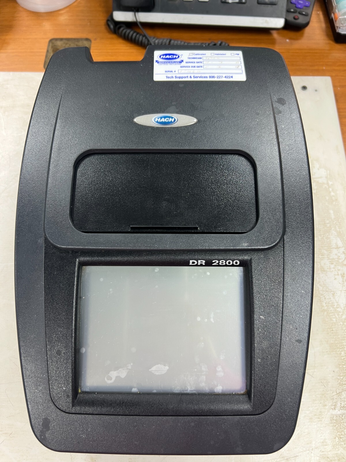 👀 HACH DR 2800 PORTABLE SPECTROPHOTOMETER W/ POWER SUPPLY LPG422.99.