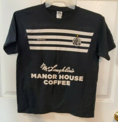 Brand New Chicago Blackhawks CME Group Manor House Coffee Shirt Youth Large