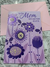 Mother  s Day - Mom, With Love From All Of Us 5.5  x8  Hallmark Greeting Card