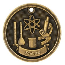 2" Science Medal Personalized Free