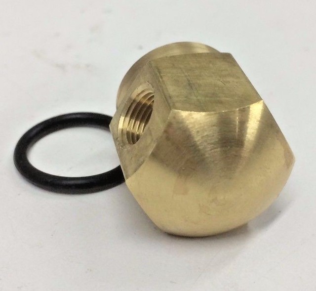 BRASS OIL PRESSURE GAUGE FITTING ROCKER BOX SHOVELHEAD IRONHEAD