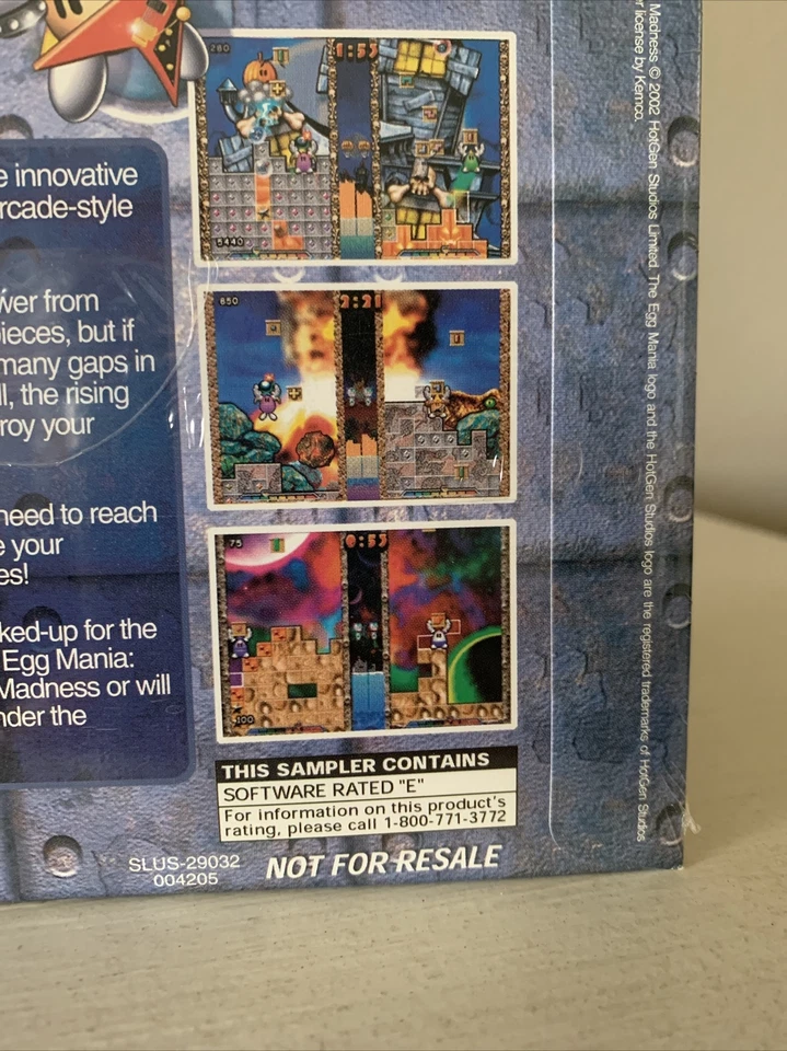 Egg Mania: Eggstreme Madness NOT FOR RESALE PS2 Demo Rare Sealed New VTG Read - Image 4 of 4
