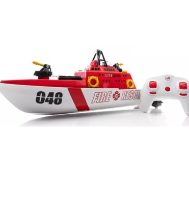 22 Inch Litehawk Fire Rescue R/c Boat 2.4 Ghz Fully Digital Control 5 Chanel new