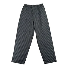 Uncommon Threads Men's XL Black Striped Pants Chef Work wear Pants