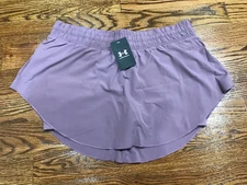 Under Armour Built in Shorts Flex Vanish Skort Women's Size XL Purple Twist $55