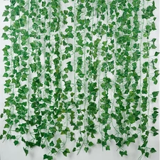 Fake Vines for Room Decor(12 Pack 84 Feet) Aesthetic Artificial Plant Ivy Leaves