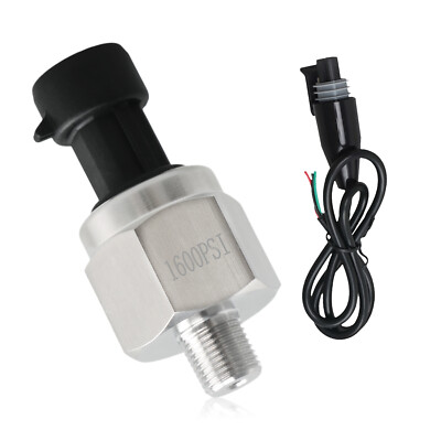 #ad 1600 PSI Pressure Sensor with Connector Harness 1 8quot;NPT Thread for Oil Fuel Gas $28.25