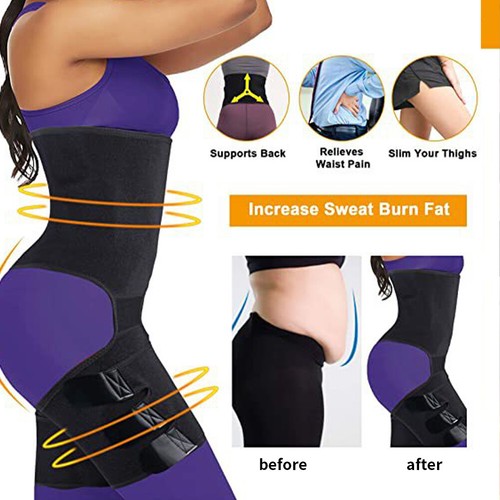 Waist Trainer Belt Weight Loss Thigh Trimmer Workout Fat Burner