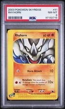 2003 POKEMON SKYRIDGE #91 RHYHORN PSA 8 E-READER WOTC LOW POP VINTAGE EARLY ERA on eBay