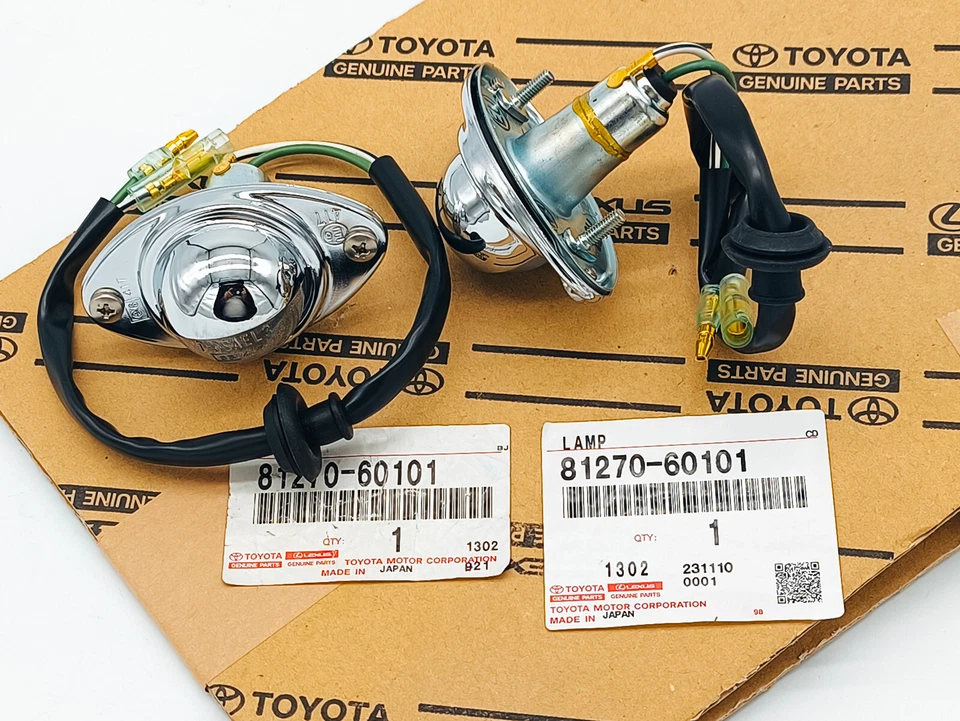 Éclairage Plaque Minéralogique Toyota Genuine Pour Land Cruiser BJ/FJ 40 75-84 - Photo 1/4