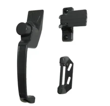 Screen Door Handle Set Latches Push Bottom Handles Lock Inside Aluminum Bronze