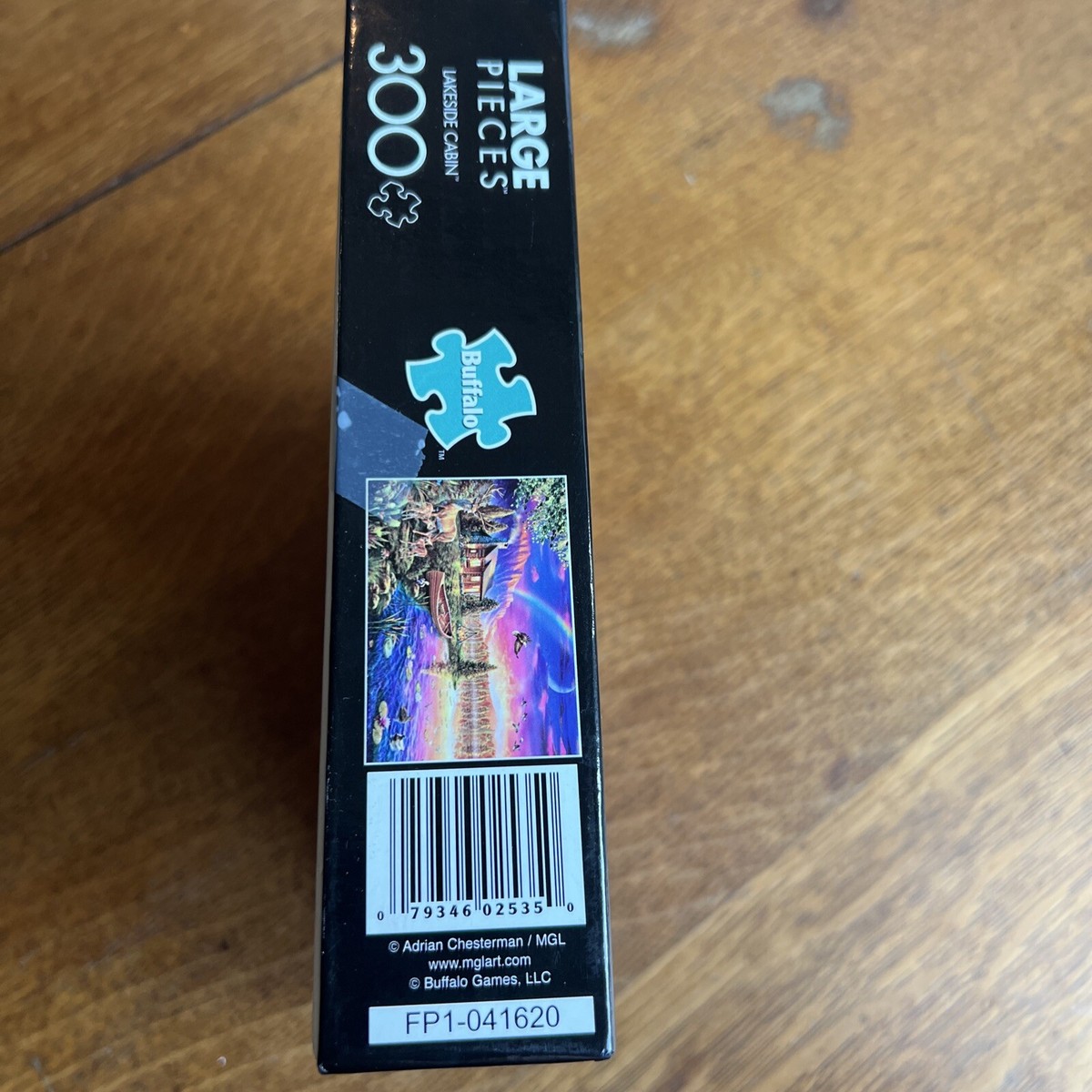 Buffalo Games ~ LAKESIDE CABIN ~ 300 Large Piece Puzzle with