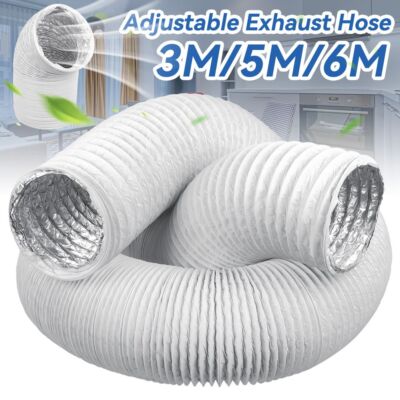 3m/5m/6m Abluftschlauch Schlauch PVC Flexibel für Mobil Klimaanlagen Klimagerät