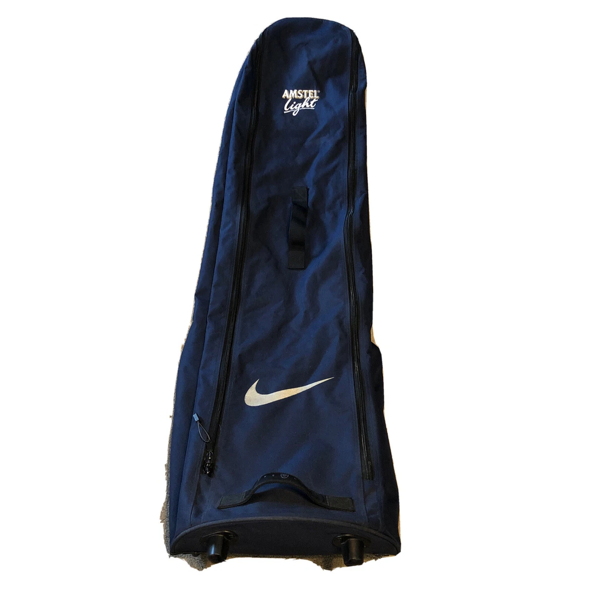 Hacer la cena Histérico Banquete Nike Golf Club Navy Blue Wheeled Travel Soft Cover Rolling Bag Amstel Light  | eBay