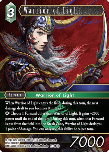 Warrior of Light Foil - 11-044H - Final Fantasy TCG - Near Mint