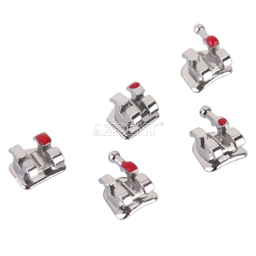 AZDENT Dental Kieferorthopädische Metall Brackets Zahnspange Mini Roth 0,018 3-4-5/3 Haken  - Bild 4 von 21