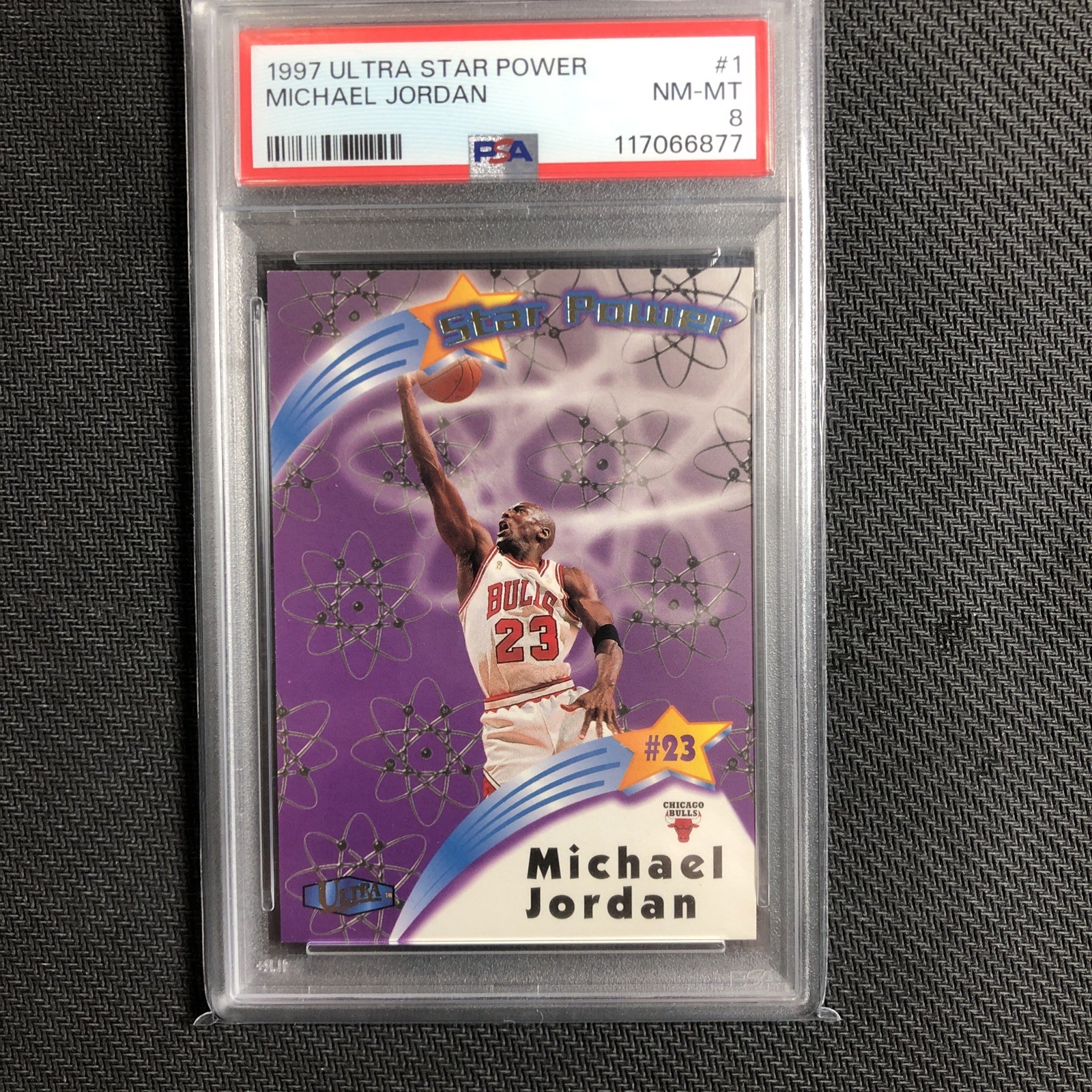 MICHAEL JORDAN 1997 Ultra Star Power Sp#1 PSA 8