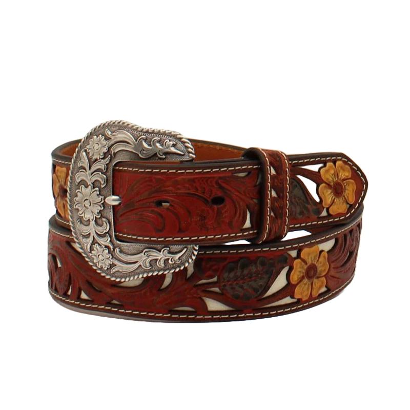 Brown Leather Nocona Belts for Women for sale | eBay display picture 3