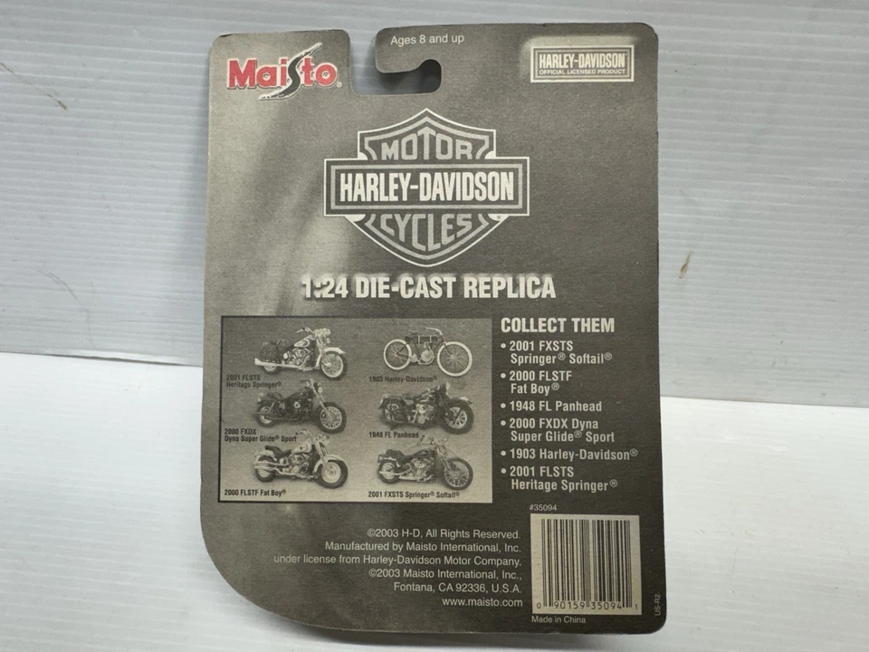 Harley-Davidson Maisto 2003 1903 escala 1:24 Foto 3 de 3