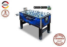 CARROMCO KICKER EVOLUTION-XT in blau Tischfußballspiel App Tunierkicker