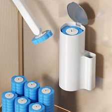 Toilet Brush Disposable Replacement Head Wall Mounted Long Handle Cleaning Kit