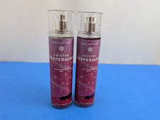 Bath  Body Works Twisted Peppermint Fine Fragrance Mist Spray Splash 2 Pack 