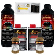 Custom Coat 20150 Coyote Brown T97 Urethane Truck Bed Liner 2 Quart Roller Kit