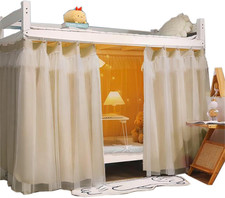 2 Panels,Dorm Home Solid Thicken Bunk Blackout Bed Curtains Cloth Bed Canopy Men