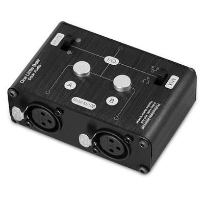 Douk Audio 2 Way XLR Balanced Stereo Audio Switcher Passive A/B Mini Switch B