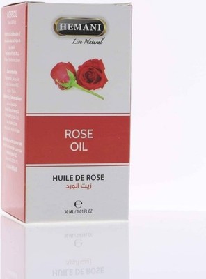 hemani rose oil 30ml 100% natural floral skincare oil for glowing soft skin face