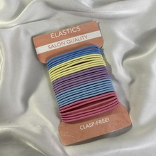 Elastics Salon Quality Clasp-Free Multicolor Ponytail Hair Bands Ties New