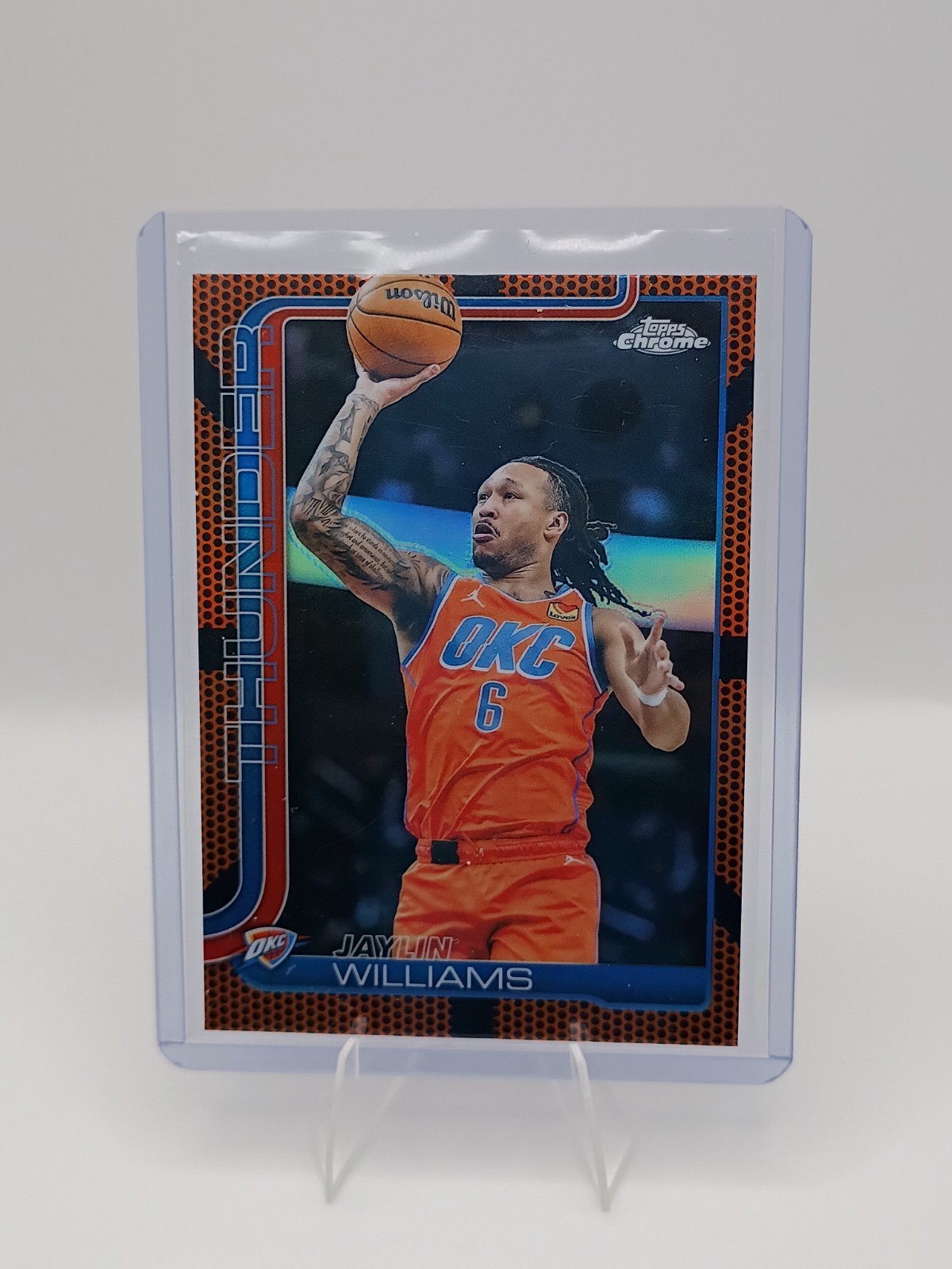 2025-26 Topps Chrome - Jaylin Williams #105 Basketball Refractor