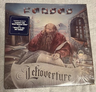 Kansas LEFTOVERTURE 1976 LP Vinyl PZ 34224 OG PRESS W/ Shrink/Hype Sticker
