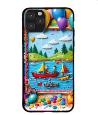Cute Colorful Cartoon Landscape Fun Balloon Art Slim Protective Phone Cover