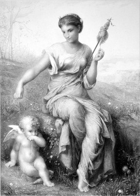 FADENBRUCH 1878 Jean Aubert - Charles Eugène Thibault VIKTORIANISCHER STICH