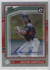 2024 Panini Donruss Optic Rated Prospects Signatures Nazzan Zanetello Auto o8g