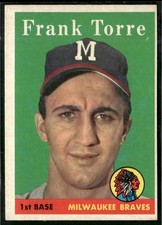 1958 Topps #117 Frank Torre Braves