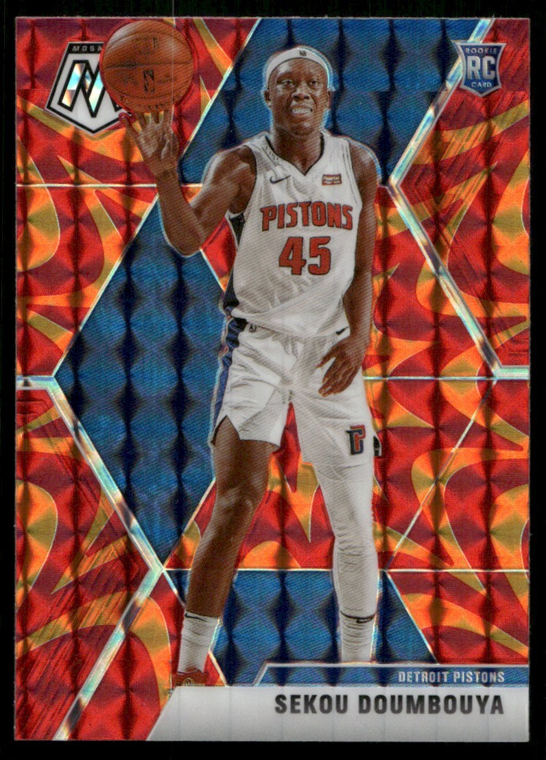 2019-20 Panini Mosaic Orange Reactive Sekou Doumbouya RC #243