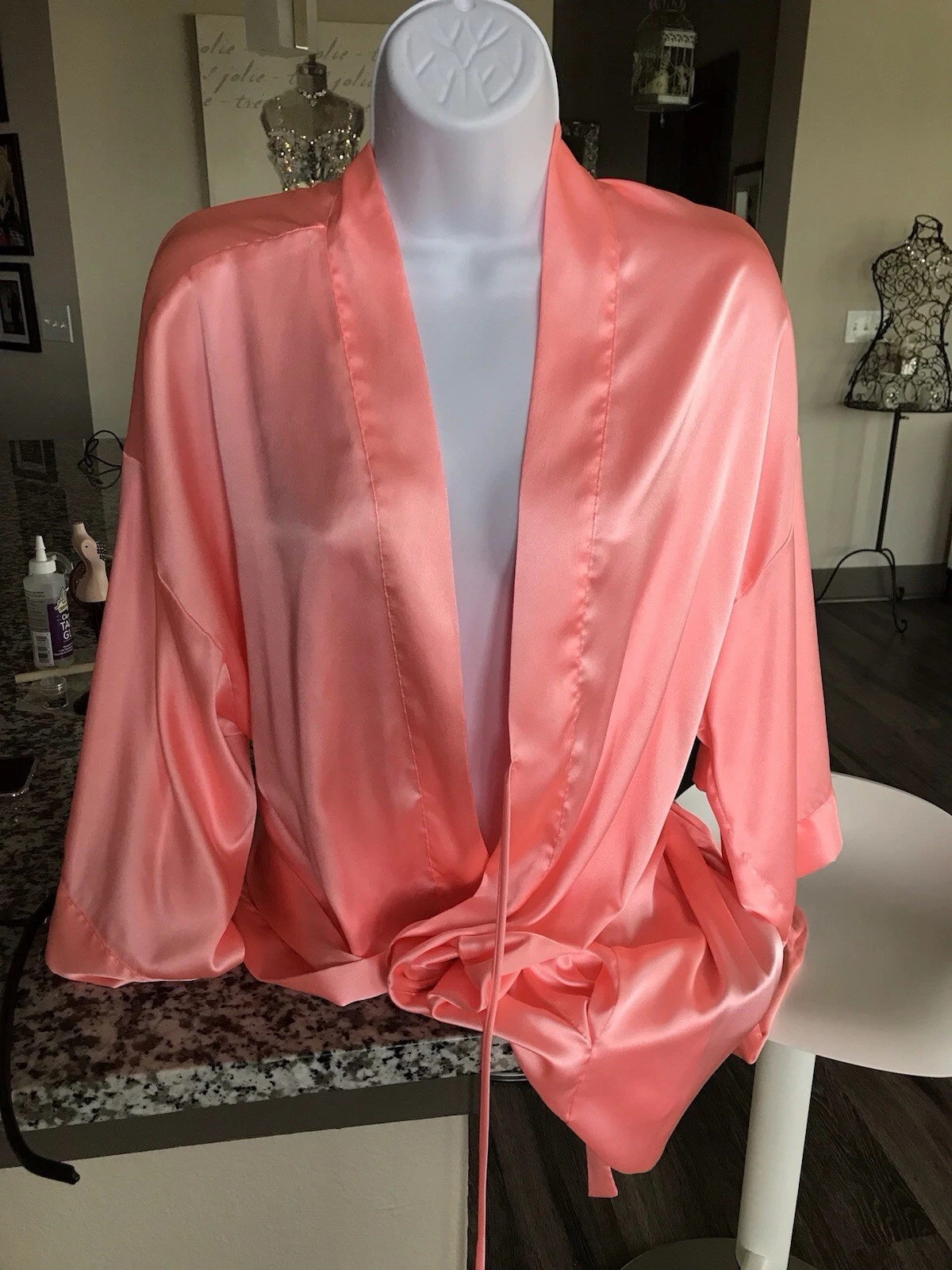 UNDERCOVER VICTORIA SECRET ABITO CORTO ROSA CORALLO CON CINTURA (NG ABITO TAGLIA M L