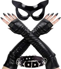 Black Cat Mask Costume Accessories Woman One Size Fits Most,