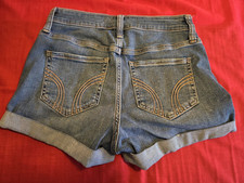 Pantaloncini donna Hollister curvy vita alta 29" taglia 10 (pantaloncino originale)