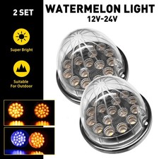 LED Watermelon Lights Truck Trailer Indicator Side Marker Clearance Lamp DRL EE