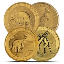 1 oz Australian Gold Kangaroo Coin (Random Year, BU) 4463.24 per troy oz