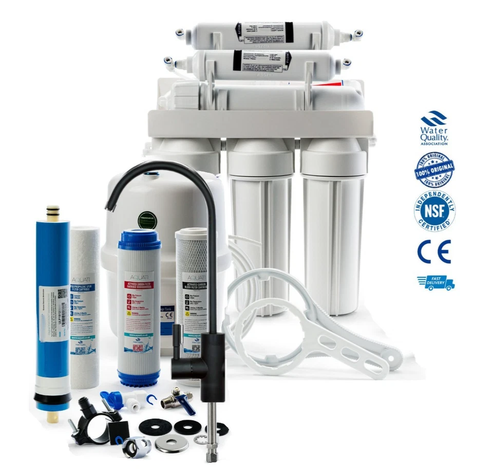 6 Stage Reverse Osmosis Residential Drinking Water Filter System RO Mineralizing - Image 3 of 4