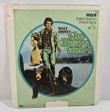 Video Disc "The Bears and I" Walt Disney 1974 Patrick Wayne CED Format