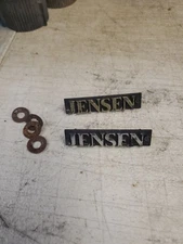 Vintage Jensen 2.25" Long Speaker Cover Emblem (I312)