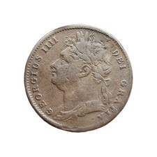 1822 King George IV Copper Farthing Coin