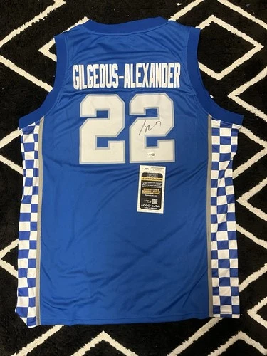 SHAI GILGEOUS-ALEXANDER SIGNED KENTUCKY WILDCATS BASKETBALL JERSEY JSA COA
